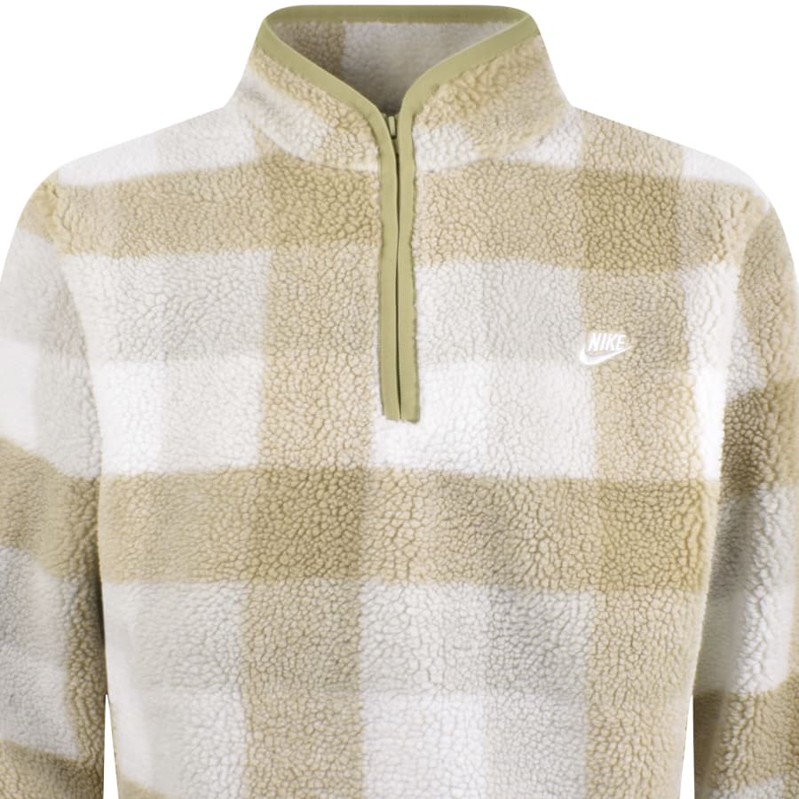 Nike Club Winterised Quarter Zip Fleece Beige